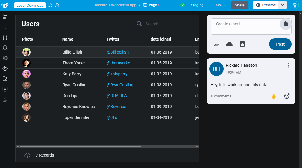 Components installed